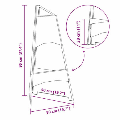 Uguns Bļoda Rūsa 50 X 50 X 95 Cm Novecināts Tērauds