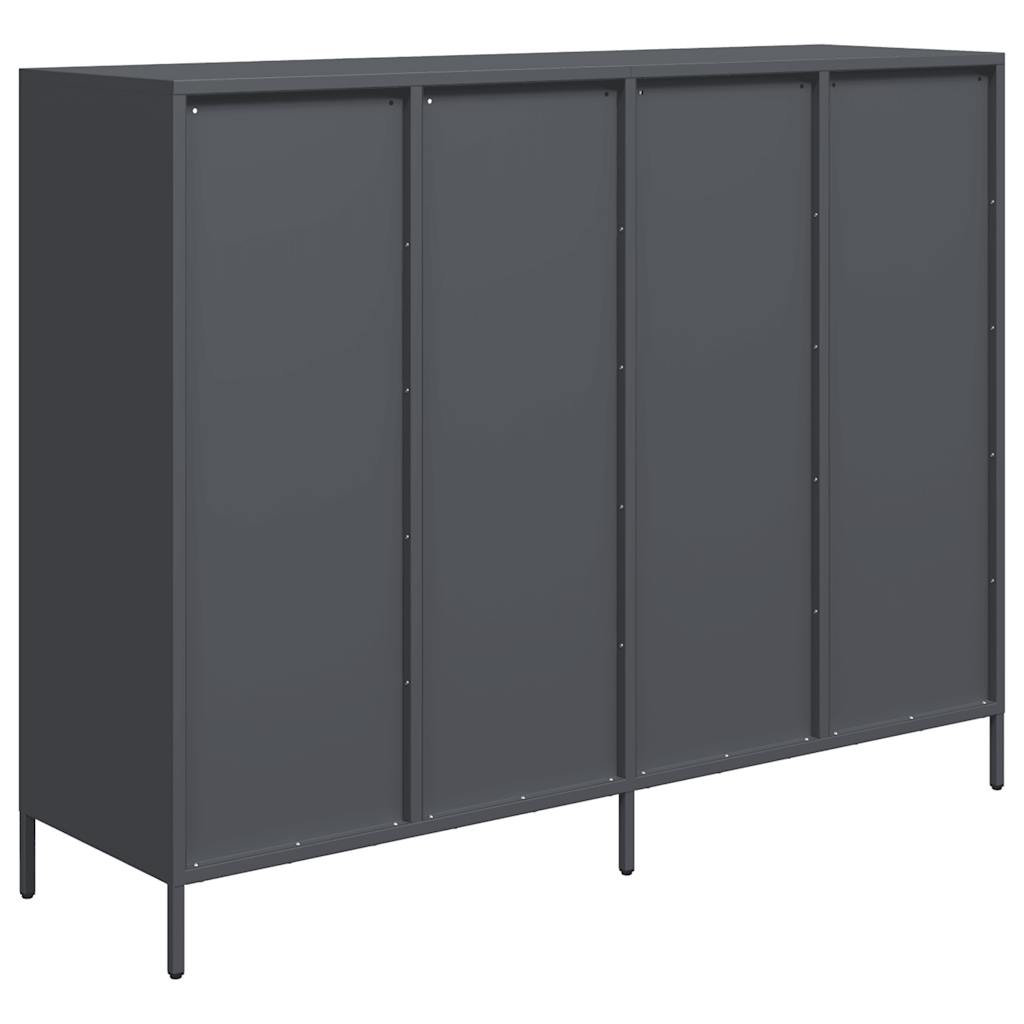 Kumode, Antracītpelēka, 135X39X103,5 Cm, Auksti Velmēts Tērauds