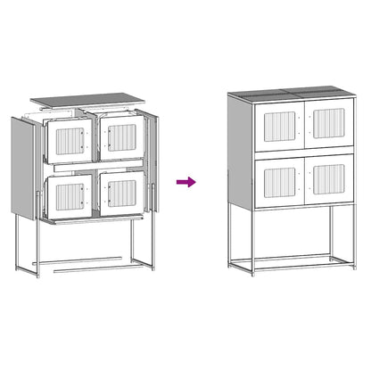 Highboard Black Tērauds