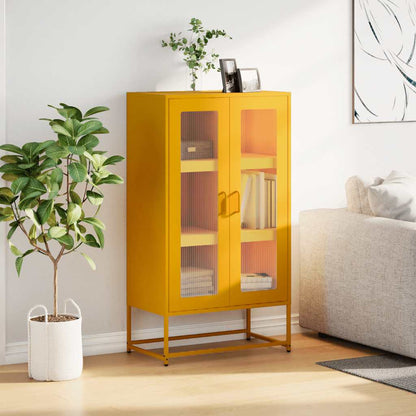 Highboard Sinepdzeltens 68X39X123 Cm Tērauds