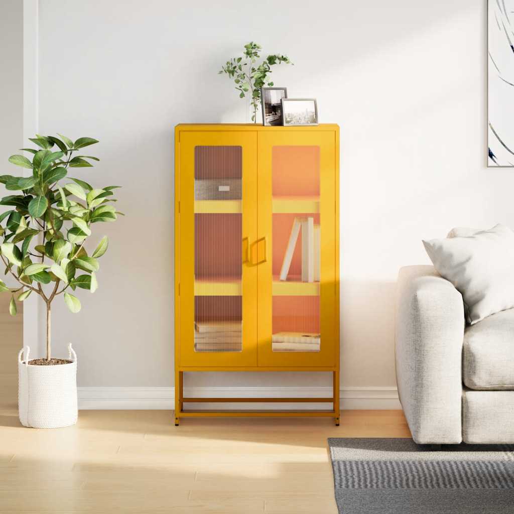 Highboard Sinepdzeltens 68X39X123 Cm Tērauds