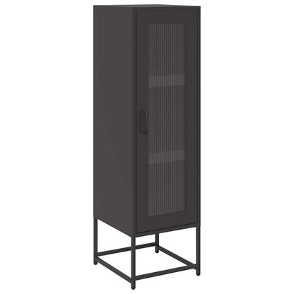 Highboard Black 36X39X123 Cm Auksti Velmēts Tērauds