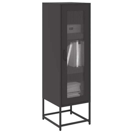 Highboard Black 36X39X123 Cm Auksti Velmēts Tērauds