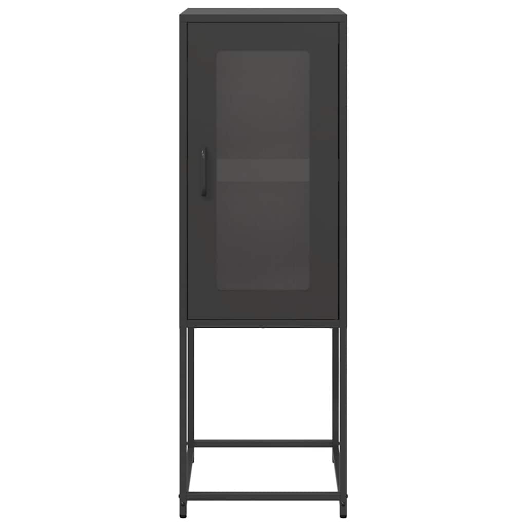 Bufete Melns 36X39X107 Cm Auksti Velmēts Tērauds