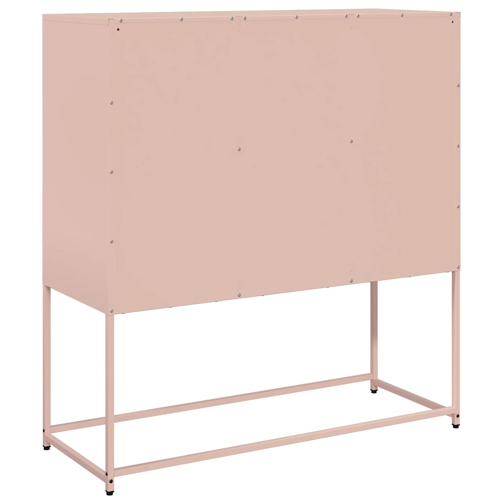 Kumode, Rozā, 100,5X39X107 Cm, Auksti Velmēts Tērauds
