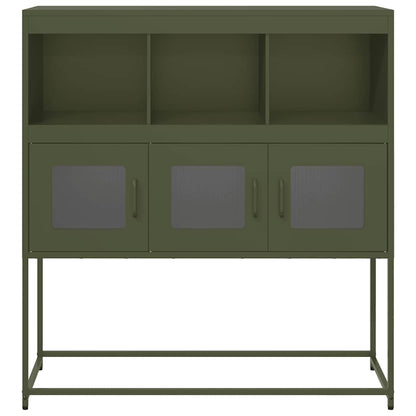 Kumode, Olīvzaļa, 100,5X39X107 Cm, Auksti Velmēts Tērauds