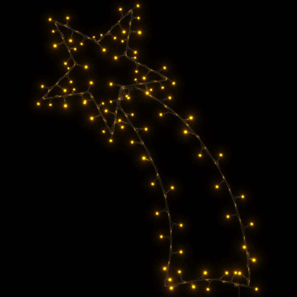 Ziemassvētku Gaismas Krītošās Zvaigznes Siluets 115 Leds