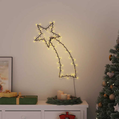 Ziemassvētku Gaismas Krītošās Zvaigznes Siluets 115 Leds