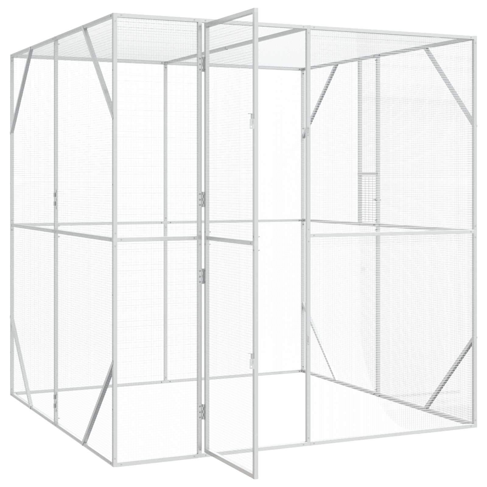 Putnu Būris Sudraba 209 X 202 X 214 Cm