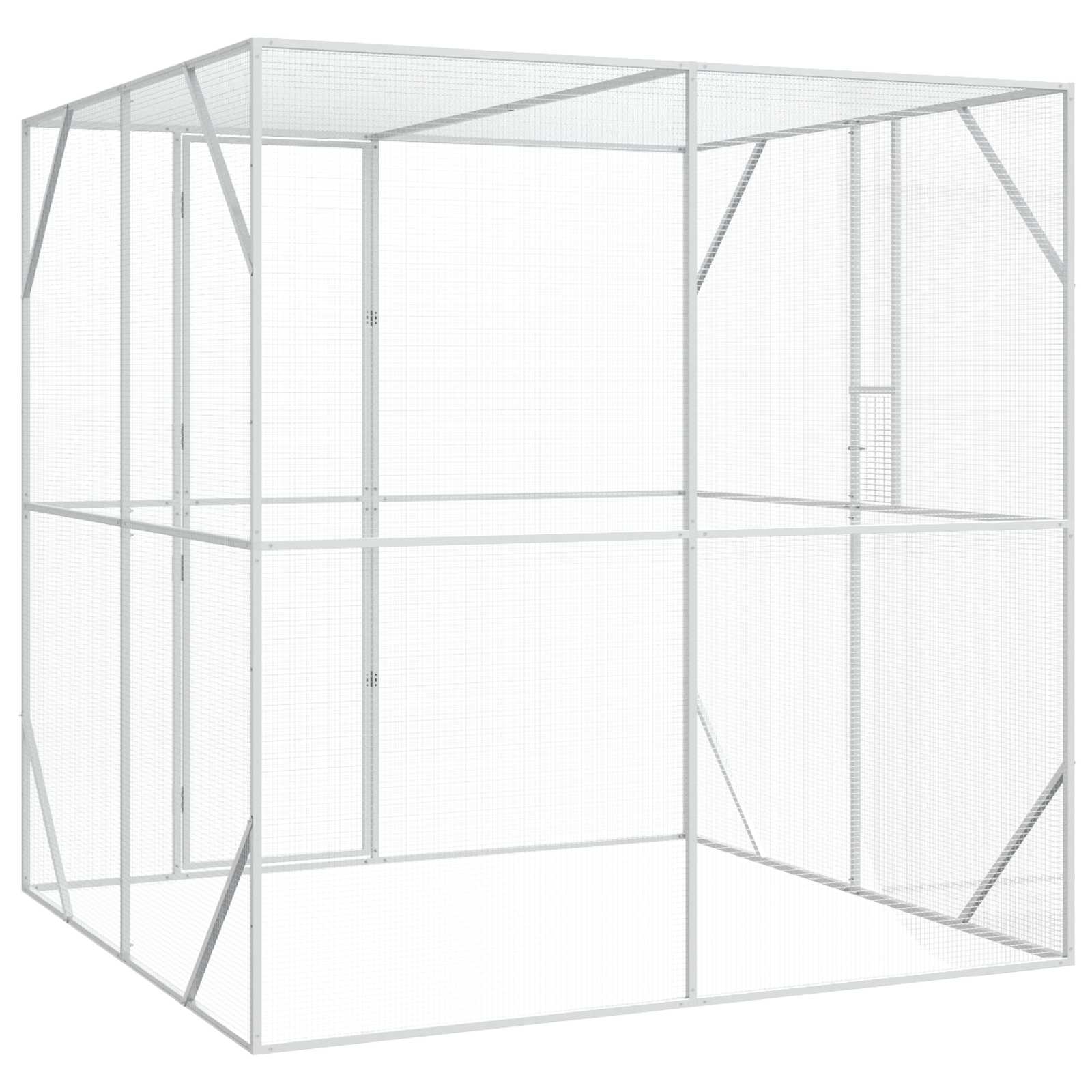 Putnu Būris Sudraba 209 X 202 X 214 Cm