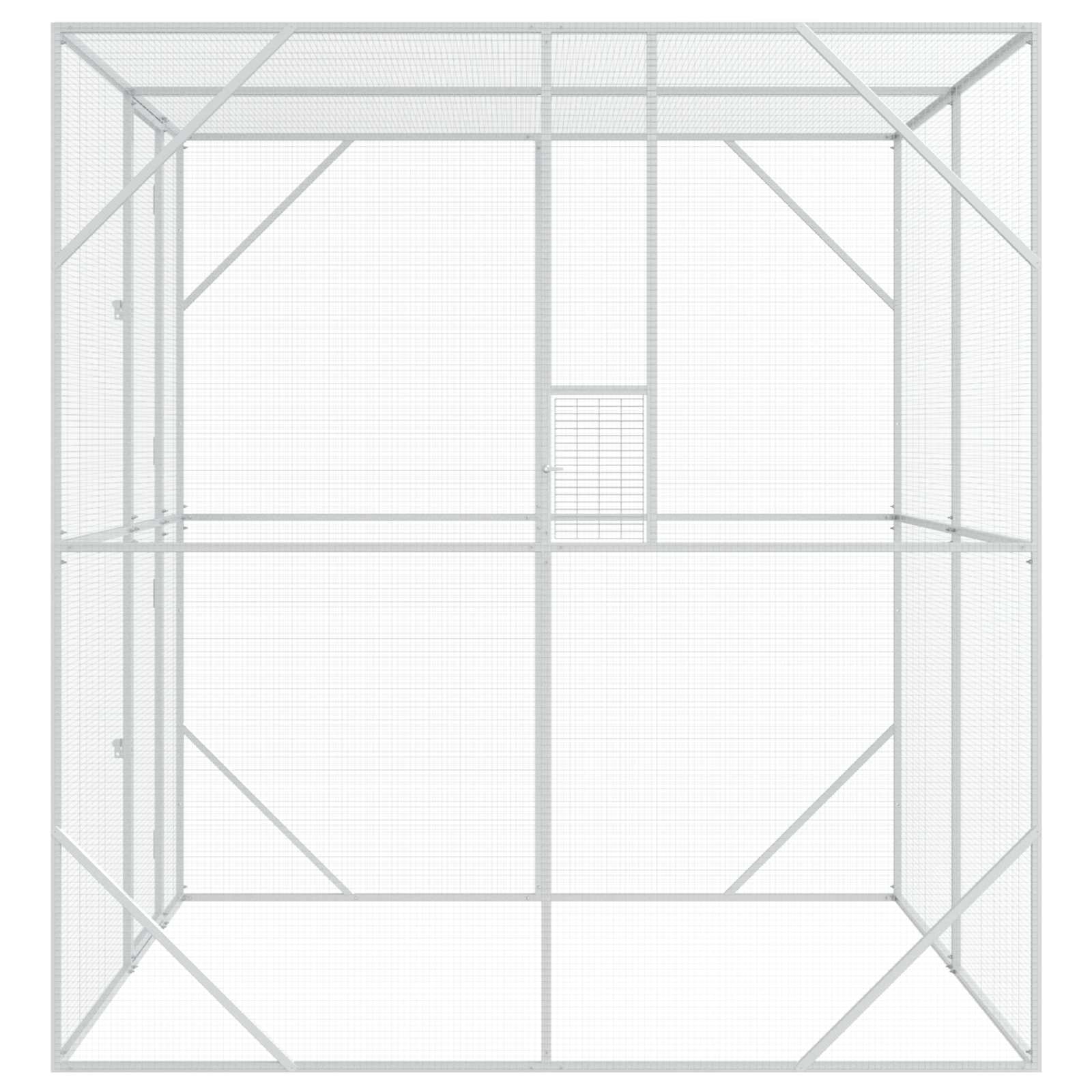 Putnu Būris Sudraba 209 X 202 X 214 Cm