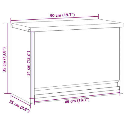 Rīku Skapis Ar Uzglabāšanu Un Pelēks 50 X 25 X 35 Cm