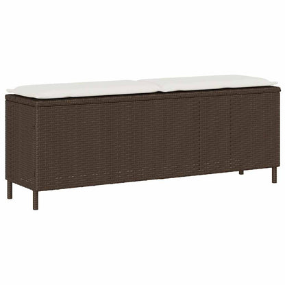 Dārza Sols Ar Spilvenu Melns 110X30X40,5 Cm Polirotangpalmas