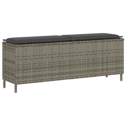 Dārza Sols Ar Spilvenu Melns 110X30X40,5 Cm Polirotangpalmas