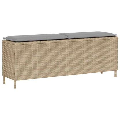 Dārza Sols Ar Spilvenu Melns 110X30X40,5 Cm Polirotangpalmas