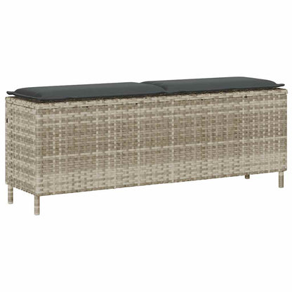 Dārza Sols Ar Spilvenu Melns 110X30X40,5 Cm Polirotangpalmas