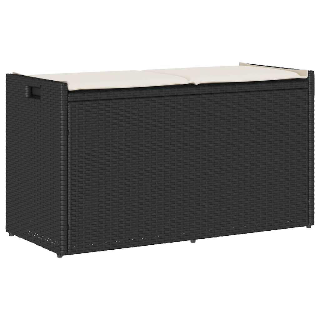 Āra Glabāšanas Sols Ar Spilvenu Melns 100 Cm Polirotangpalmas