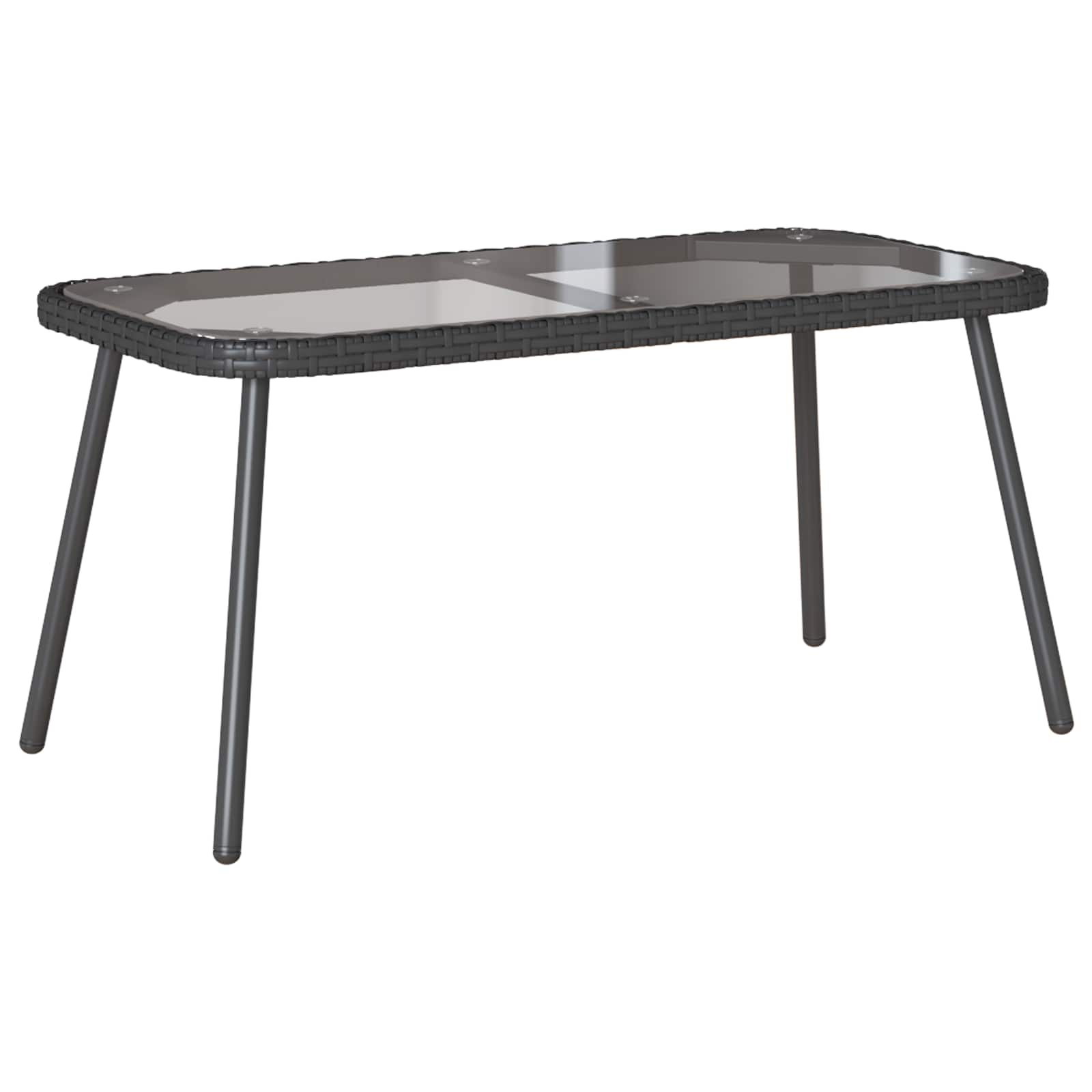 Kafijas Galdiņš Brūns Un Melns 90 X 45 X 43 Cm Poliratāns