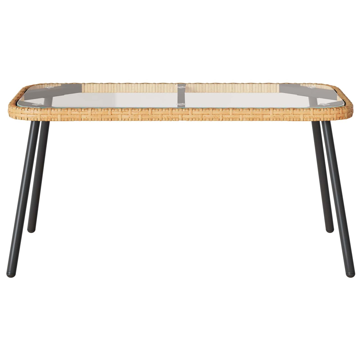 Kafijas Galdiņš Brūns Un Melns 90 X 45 X 43 Cm Poliratāns