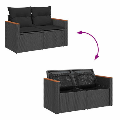 7-Daļīgs Dārza Dīvāna Komplekts, Matrači, Pe Rotangpalma