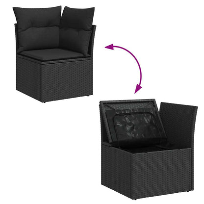 9-Daļīgs Dārza Dīvāna Komplekts, Matrači, Pe Rotangpalma