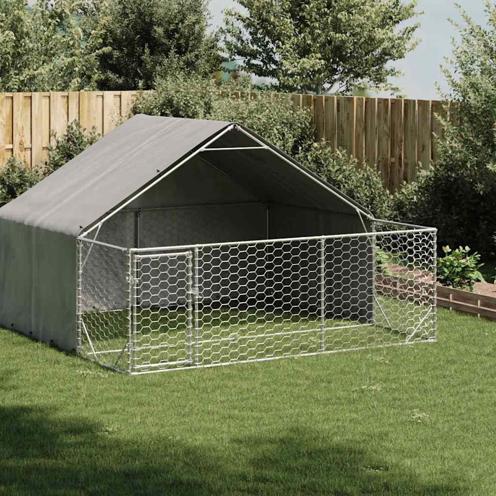 Āra Suņu Audzētava Ar Skrējienu, 6X2X1,5 M, Cinkots Tērauds