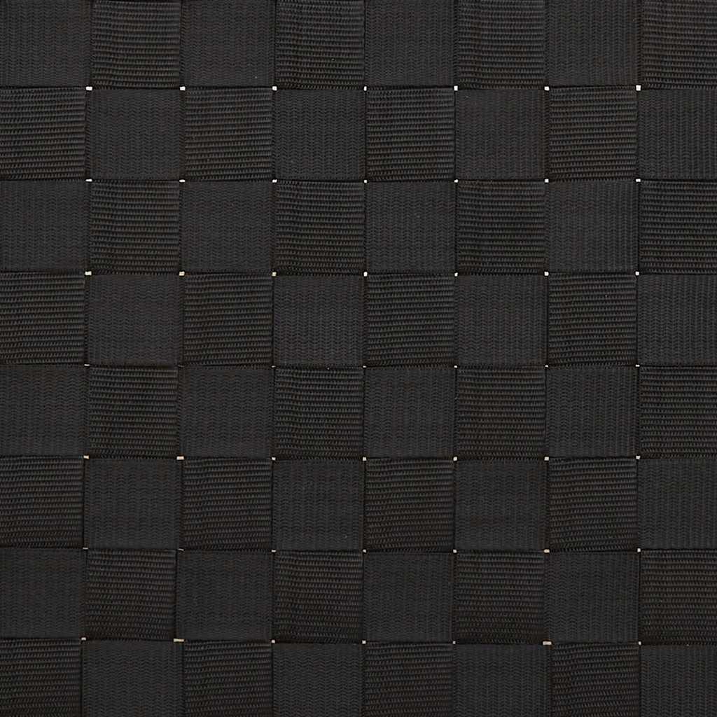Sauļošanās Krēsls Ar Melnu Austu Sietu, 55X200X30 Cm, Bambuss