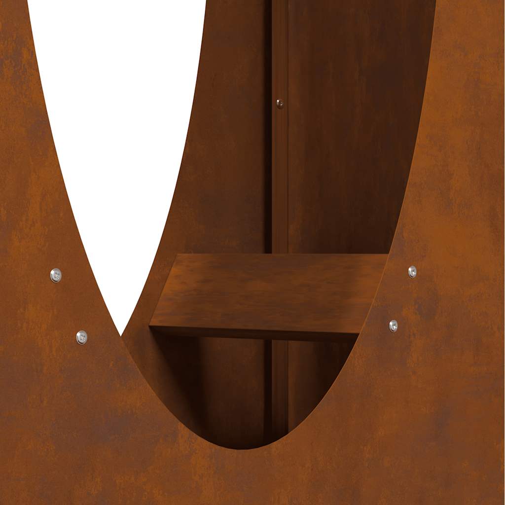 Malkas Plaukts 50X23X100 Cm, Laikapstākļiem Izturīgs Tērauds