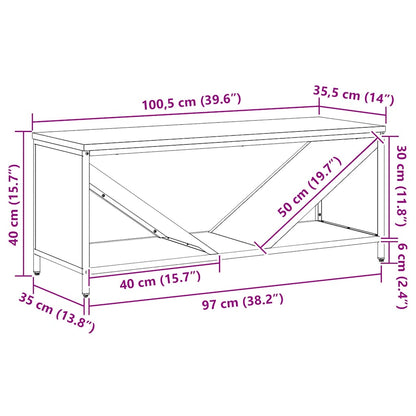 Malkas Plaukts Ar Koka Virsmu, , 100,5X35,5X40 Cm