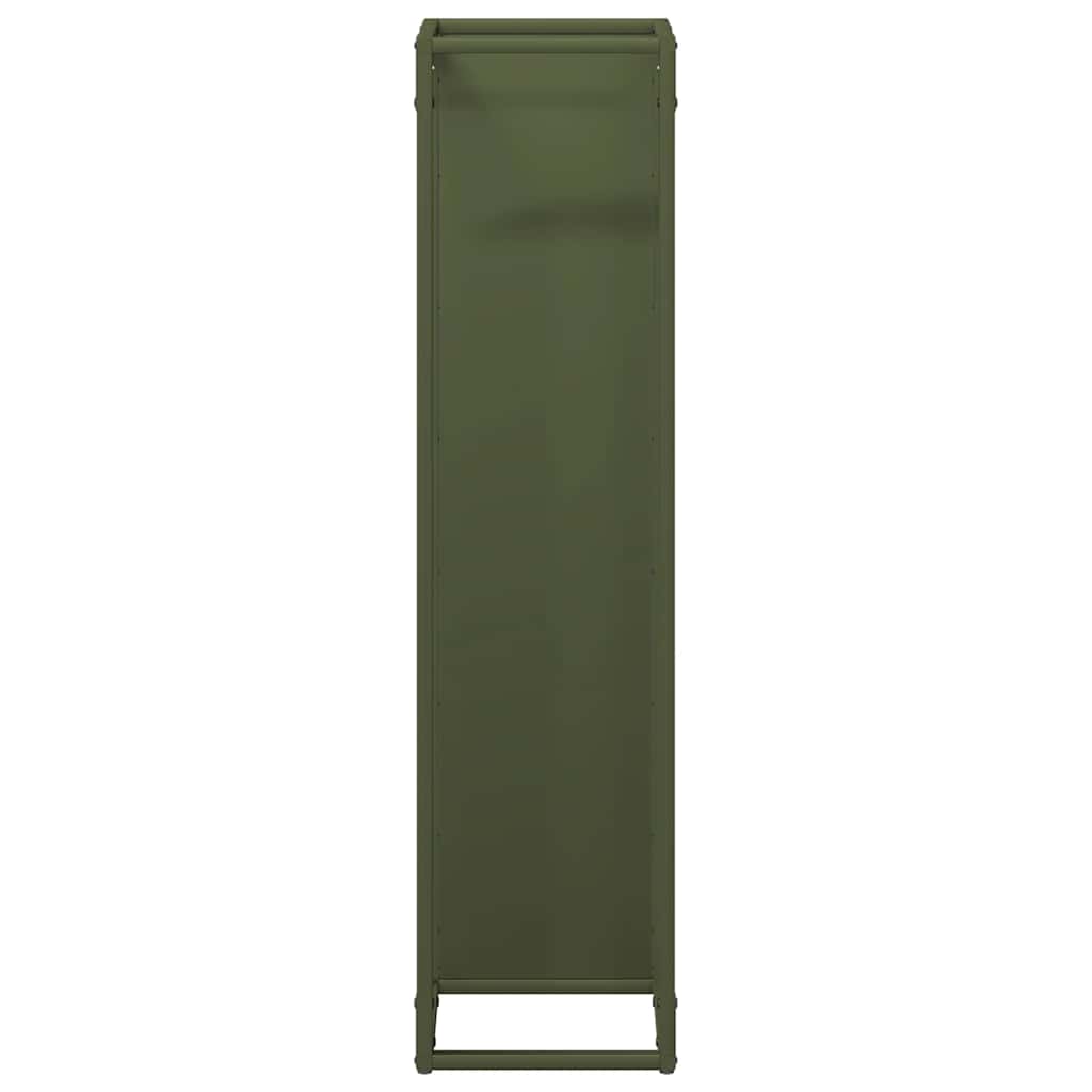 Malkas Plaukts Olive Green 25X25X60 Cm Auksti Velmēts Tērauds