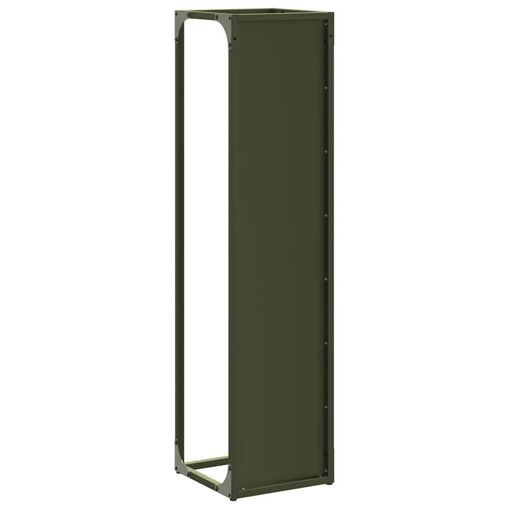 Malkas Plaukts Olive Green 25X25X60 Cm Auksti Velmēts Tērauds