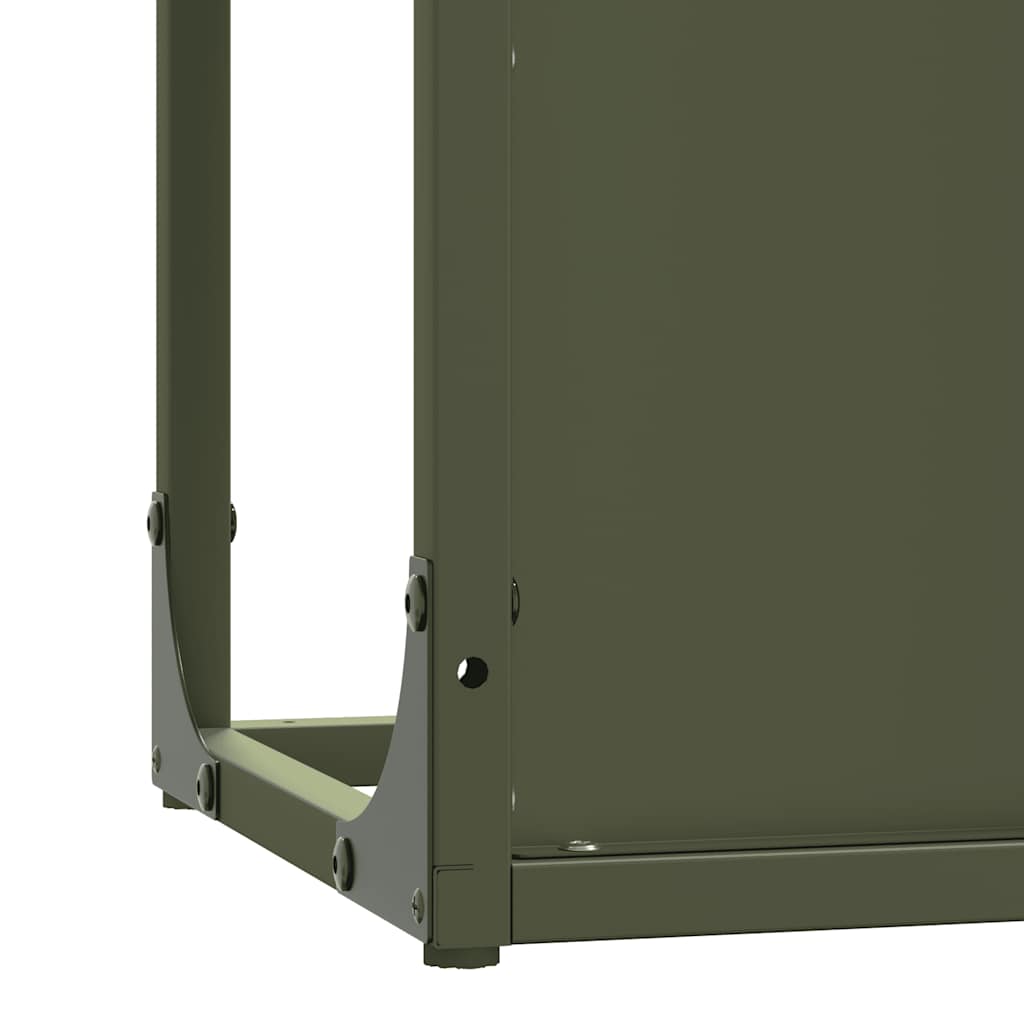 Malkas Plaukts Olive Green 25X25X60 Cm Auksti Velmēts Tērauds
