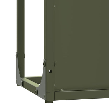 Malkas Plaukts Olive Green 25X25X60 Cm Auksti Velmēts Tērauds