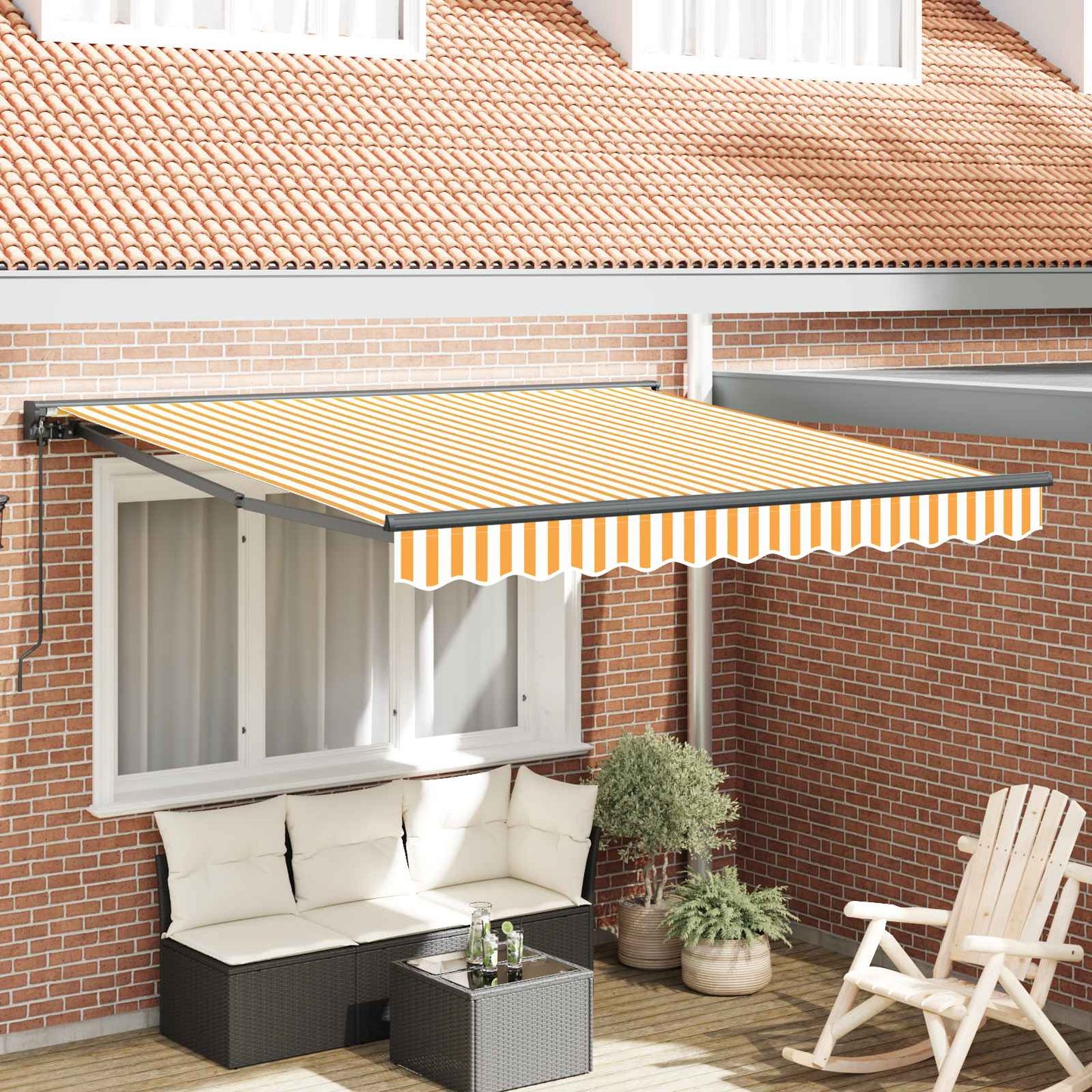 Pārklājuma Struktūra Zila Un Oranža 350 X 250 Cm