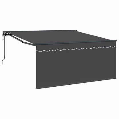 Nolokāms Markīze Antracīts 300 X 250 Cm Poliesters Un Alumīnijs