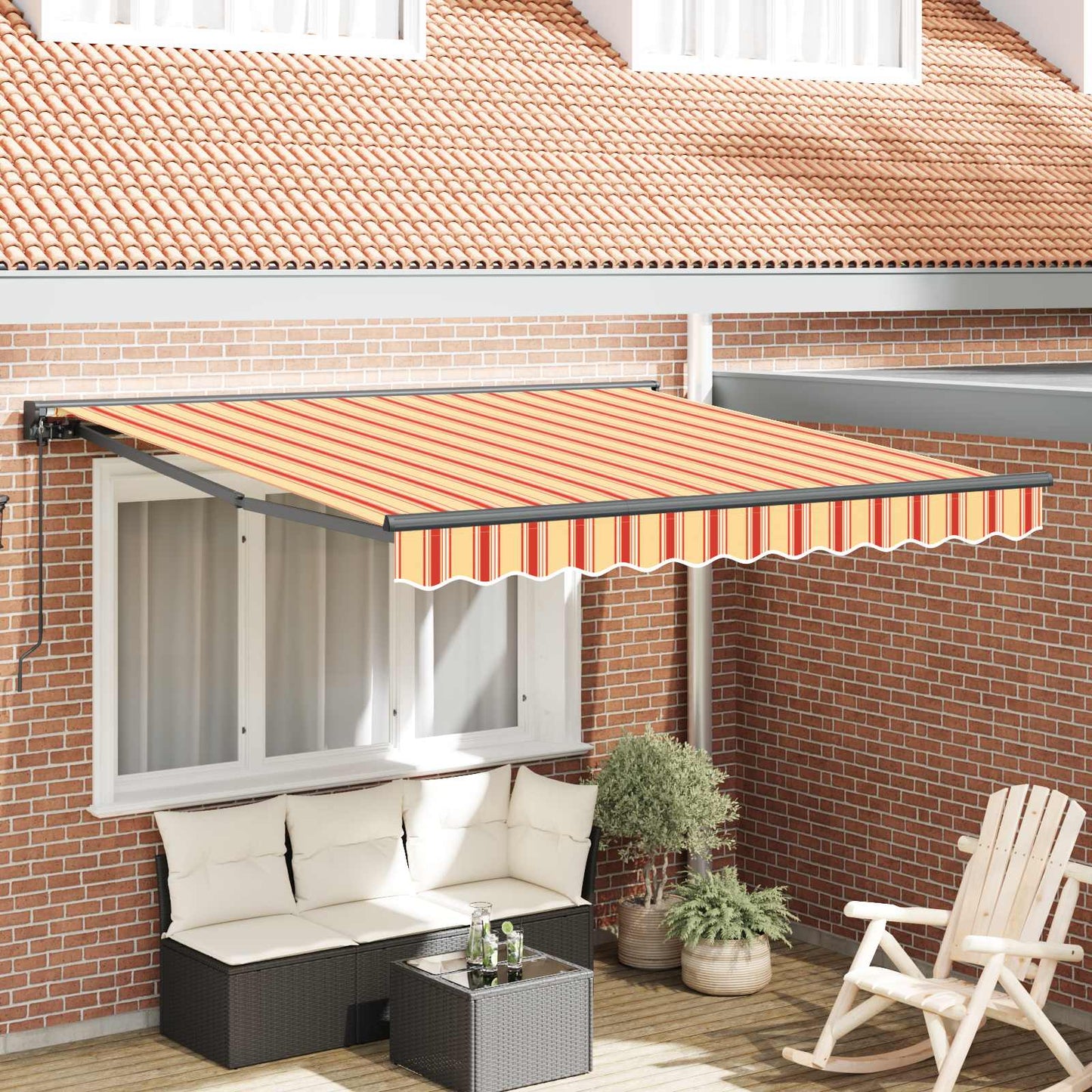 Pārklājuma Struktūra Zila Un Oranža 350 X 250 Cm