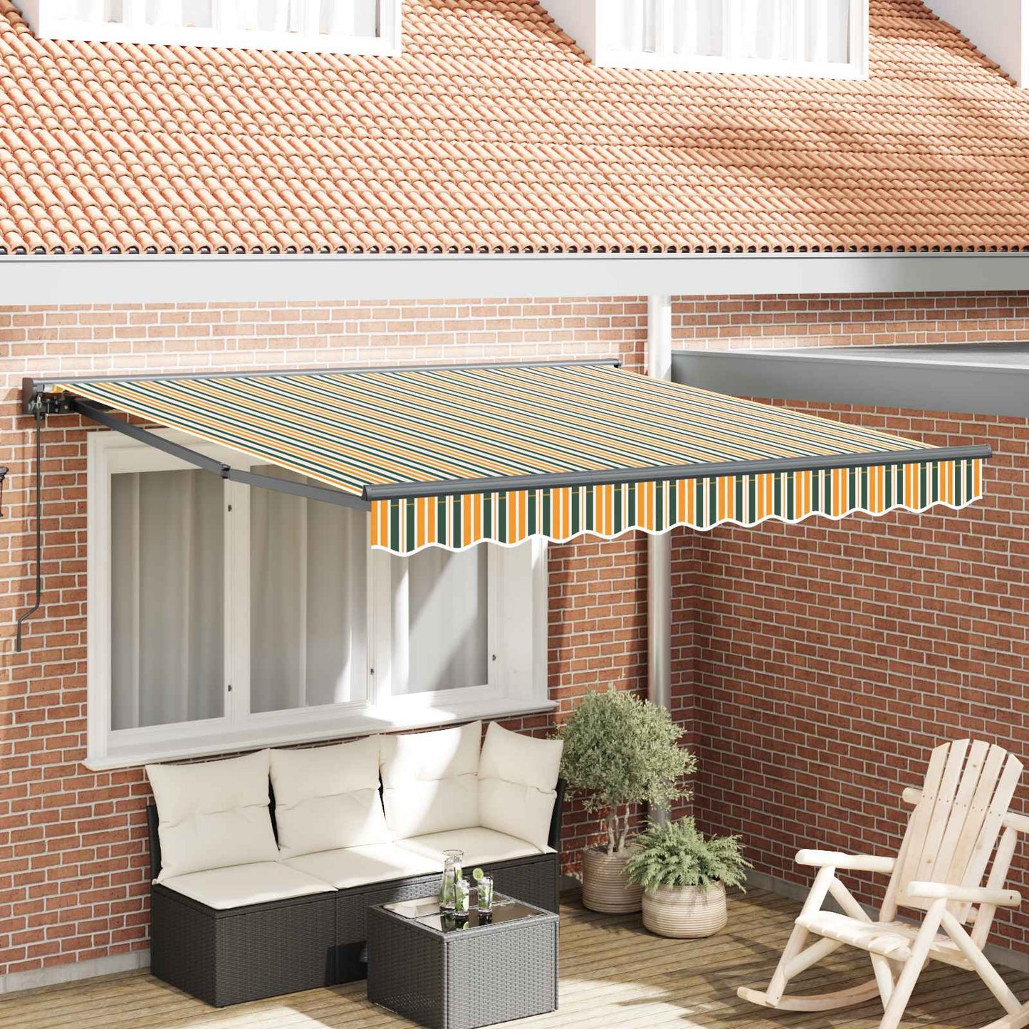 Pārklājuma Struktūra Zila Un Oranža 350 X 250 Cm