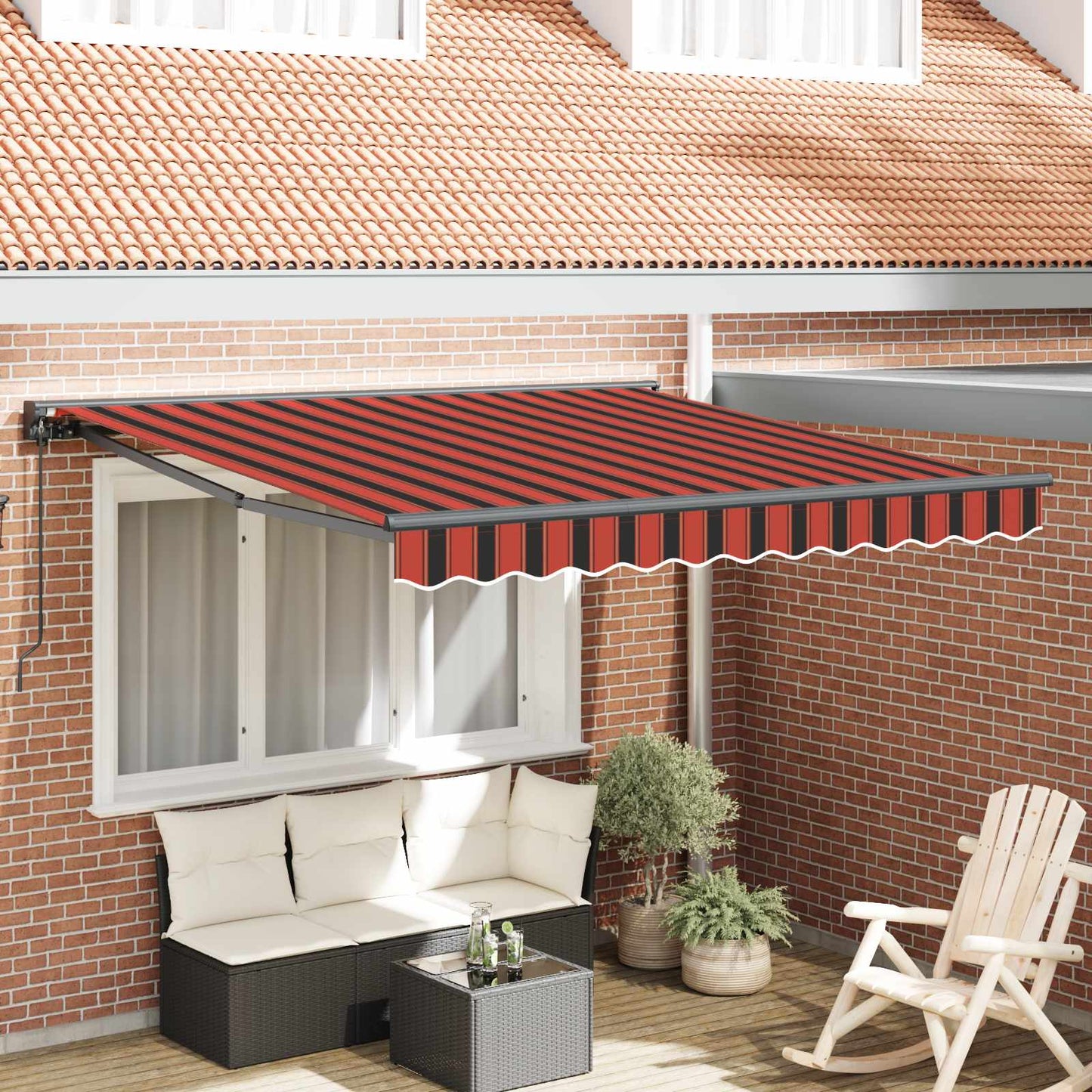 Pārklājuma Struktūra Zila Un Oranža 350 X 250 Cm