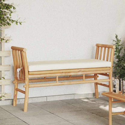 Dārza Sols 2 -Seater 110 X 38 X 65Cm Bambuss Brūna Taisnstūra