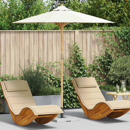 Dārza Parasols Ø 240 X 260 Cm Bambuss Apaļš