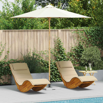 Dārza Parasols Ø 240 X 260 Cm Bambuss Apaļš