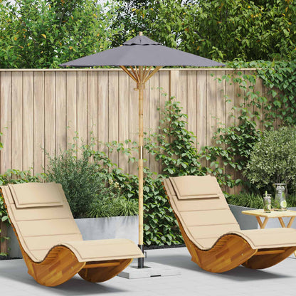 Dārza Parasols Ø 240 X 260 Cm Bambuss Apaļš