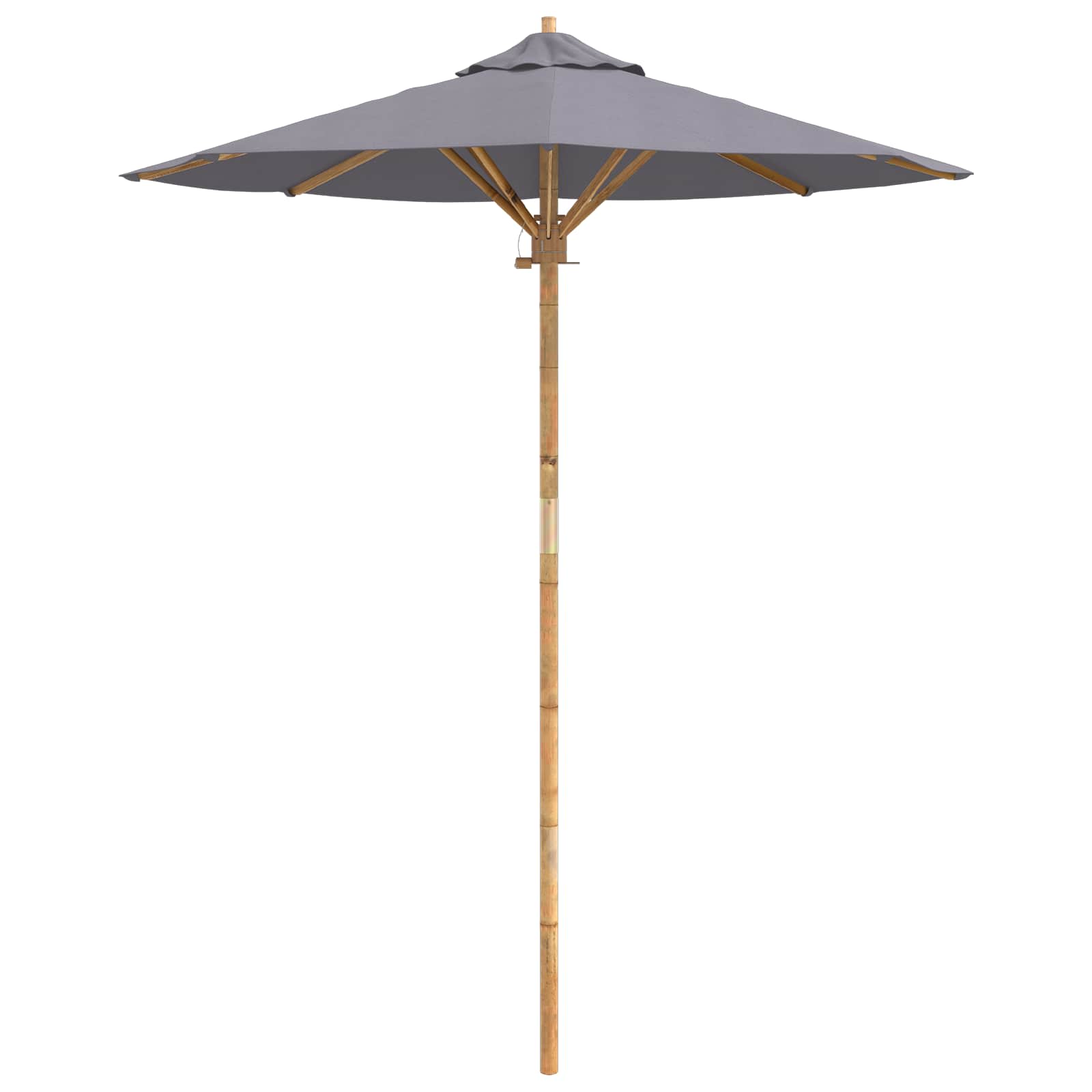 Dārza Parasols Ø 180 X 230 Cm Bambuss Apaļš