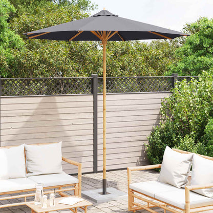 Dārza Parasols Ø 240 X 260 Cm Bambuss Apaļš