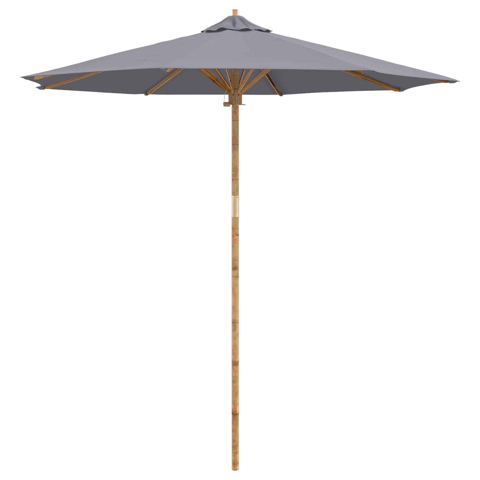 Dārza Parasols Ø 240 X 260 Cm Bambuss Apaļš