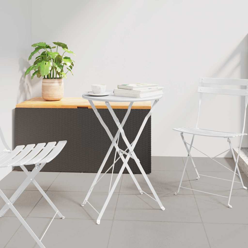 Bistro Galds Ø 50 X 71 Cm Pulverkrāsots Tērauds