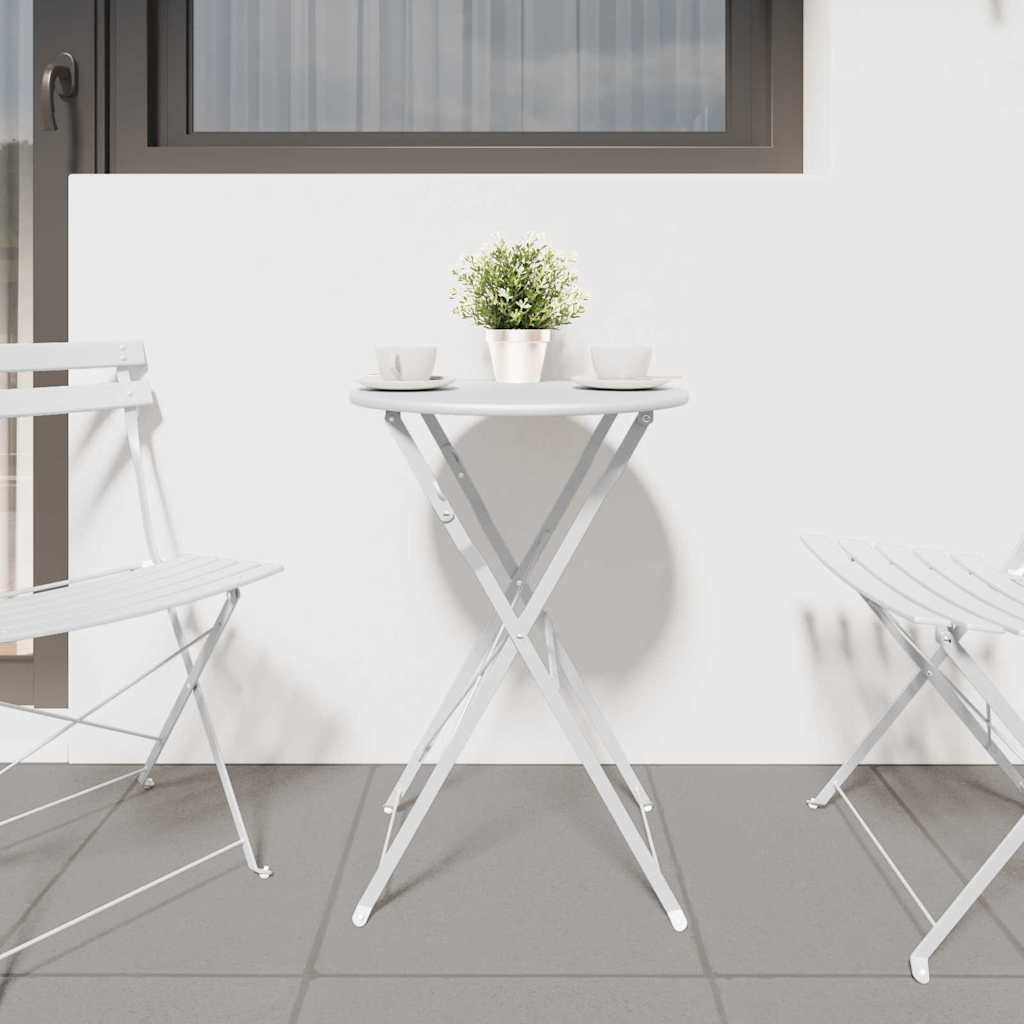 Bistro Galds Ø 50 X 71 Cm Pulverkrāsots Tērauds