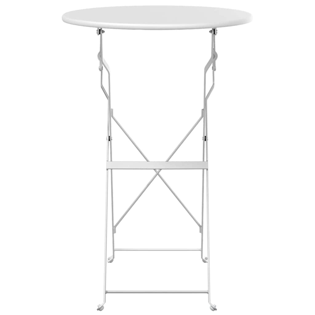 Bistro Galds Ø 50 X 71 Cm Pulverkrāsots Tērauds