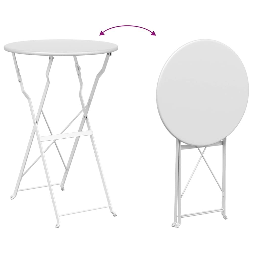 Bistro Galds Ø 50 X 71 Cm Pulverkrāsots Tērauds
