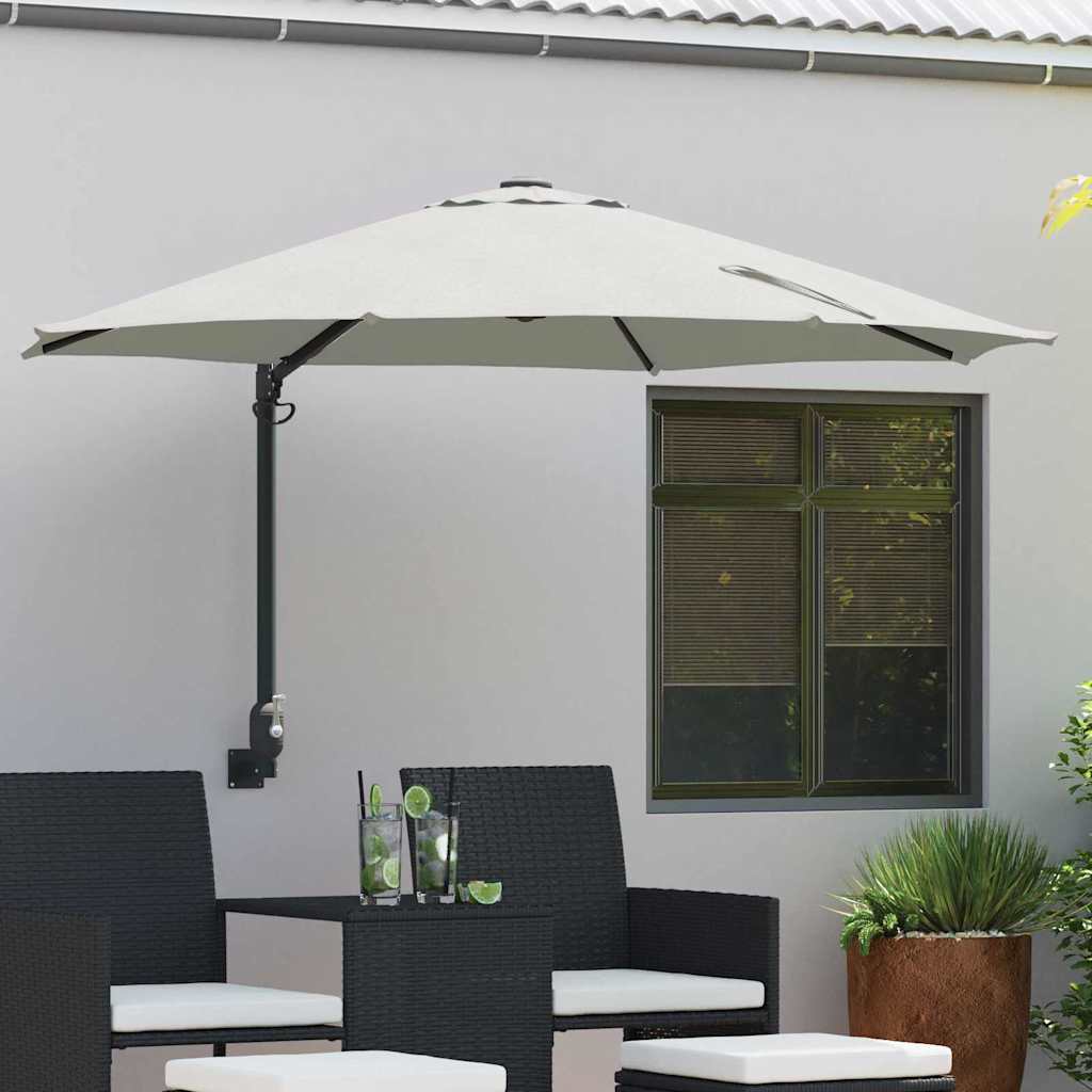Dārza Parasols 248 X 248 X 148 Cm Poliesters Un Tērauds